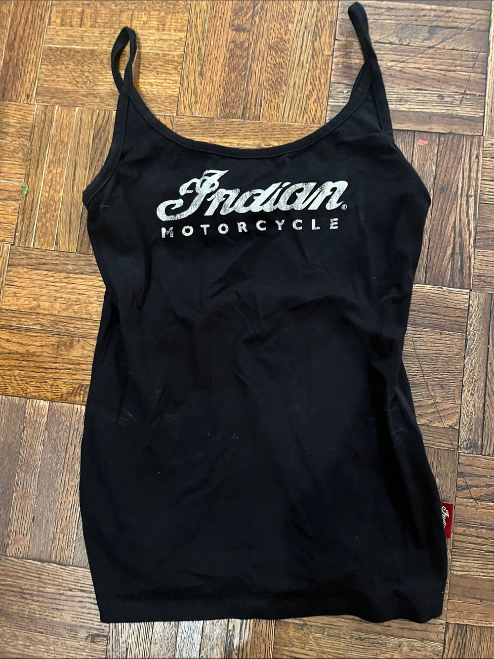 INDIAN MOTORCYCLE Women's Black Logo Tank Top, great cond XS - Picture 1 of 7